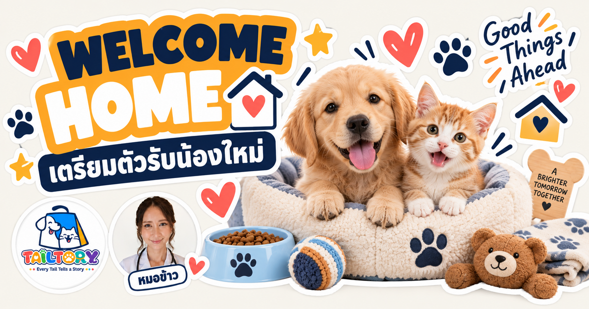 เตรียมตัวรับน้องใหม่ ลูกสุนัข-ลูกแมว ต้องเตรียมอะไรบ้างก่อนวันแรก